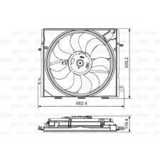 Valeo ventilátor, motorhűtés VALEO 696873 autóalkatrész