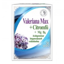 Valeriana Max +  Citromfű +  Magnézium + B6-vitamin tabletta 30 db vitamin és táplálékkiegészítő