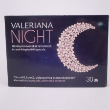 Valeriana night forte kapszula 30 db gyógyhatású készítmény