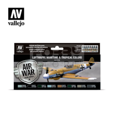 Vallejo Model Air -Luftwaffe Maritime &amp; Tropical colors - festékszett 71164 hobbifesték