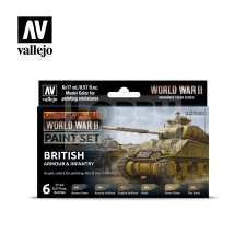 Vallejo WWII British Armour &amp; Infantry festékszett 70204 hobbifesték