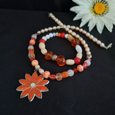  Valódi gyöngy  és ékszerszett ékszer szett