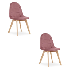  Valora NUUC szék, sötét rózsaszín bársony, ergonomikus kialakítás, 2 db bútor