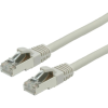 Value 21.99.0710 RJ45 Hálózati kábel, patchkábel CAT 6 S/FTP 10.00 m Szürke Kettős árnyékolás, Halogénmentes, Lángálló 1 db (21.99.0710)