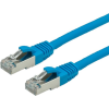 Value 21.99.0715 RJ45 Hálózati kábel, patchkábel CAT 6 S/FTP 1.50 m Kék Kettős árnyékolás, Halogénmentes, Lángálló 1 db (21.99.0715)