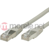 Value 21.99.0802 RJ45 Hálózati kábel, patchkábel CAT 6 S/FTP 2.00 m Szürke Kettős árnyékolás 1 db (21.99.0802150)