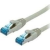 Value 21.99.0852 RJ45 Hálózati kábel, patchkábel CAT 6a S/FTP 2.00 m Szürke Kettős árnyékolás 1 db (21.99.0852)