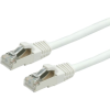 Value 21.99.1256 RJ45 Hálózati kábel, patchkábel CAT 6 S/FTP 3.00 m Fehér Kettős árnyékolás, Halogénmentes, Lángálló 1 db (21.99.1256)