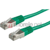 Value 21.99.1363 RJ45 Hálózati kábel, patchkábel CAT 6 S/FTP 5.00 m Zöld Kettős árnyékolás 1 db (21.99.136370)