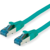 Value 21.99.1943 RJ45 Hálózati kábel, patchkábel CAT 6A S/FTP 3.00 m Zöld Kettős árnyékolás, Halogénmentes, Lángálló 1 db (JAB-2552712)