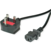 Value Áram Csatlakozókábel [1x Angol dugó - 1x Hidegkészülék alj, C13] 1.95 m Fekete ( )