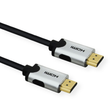 Value Nagy sebességű HDMI 2.1 kábel 1.5m Fekete kábel és adapter
