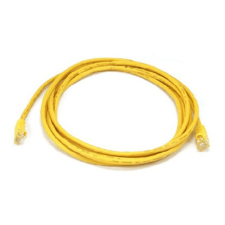 Value OEM RJ45 CAT6 UTP M/M adatkábel 3m LSOH sárga kábel és adapter