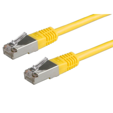 Value Patch Kábel S/FTP, CAT6, 0,5m, sárga kábel és adapter