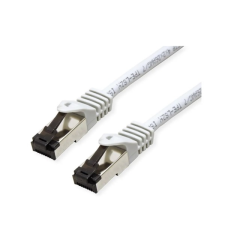 Value Patch Kábel S/FTP CAT8, LSOH   1m, szürke kábel és adapter