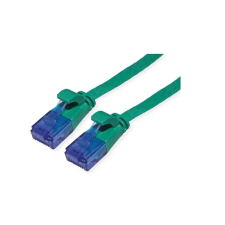 Value Patch kábel UTP CAT6a lapos 0.5m zöld 21.99.2040-40 kábel és adapter