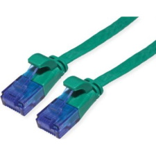 Value Patch kábel UTP CAT6a lapos kivitel, 5m, zöld (21.99.2045) kábel és adapter