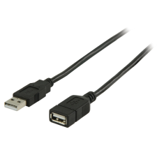 Valueline VLCP60010B20 2.0 Hosszabbító kábel 2m - Fekete (VLCP60010B20) kábel és adapter