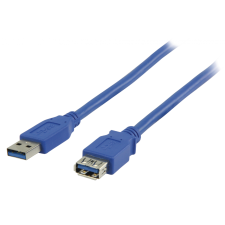 Valueline VLCP61010L30 USB 3.0 hosszabbító kábel 3m Kék kábel és adapter