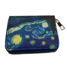  Van Gogh Csillagos éj műbőr pénztárca - 11x9 cm
