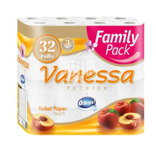 Vanessa Vanessa toalettpapír 3 rétegű 32 tekercs Barack higiéniai papíráru