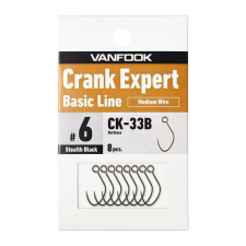  Vanfook CK-33B Crank Expert 5 szakáll nélküli horog 8db horog