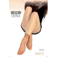  VANI lycrás selyemfényű bokafix, 15 DEN, m:36-41, 1 pár nude EVONA