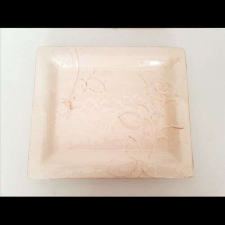 Vanilia Kerámia Antik rózsás tál, kerámia, kézzel festett-31,5x27x3cm konyhai eszköz