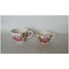 Vanilia Kerámia V.K.30-07 Domború mintás teáscsésze,virágos bordó,kerámia,kézzel festett-3dl bögrék, csészék