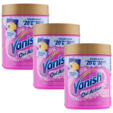 Vanish Oxi Action Folttisztító por Pink 3x470g tisztító- és takarítószer, higiénia