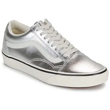 Vans Rövid szárú edzőcipők Old Skool LEATHER METALLIC SILVER Ezüst 41 női cipő