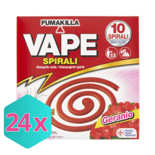  Vape szúnyogriasztó spirál Geranio/Muskátli 10db KARTON - 24 db tisztító- és takarítószer, higiénia
