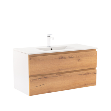  Vario Pull 100 alsó szekrény mosdóval fürdőszoba bútor