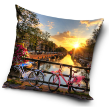 Városok Amsterdam párnahuzat 40*40 cm lakástextília