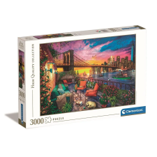 Városok New York Balcony Sunset 3000 db-os puzzle Clementoni puzzle, kirakós