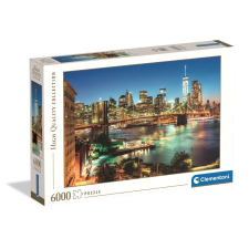 Városok New York Brooklyn Bridge Lights 6000 db-os Compact puzzle Clementoni puzzle, kirakós
