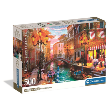 Városok Olaszország Venice Sunset 500 db-os Compact puzzle Clementoni puzzle, kirakós