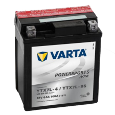Varta - 12v 6ah - AGM motor akkumulátor - bal+ * YTX7A-BS egyéb motorkerékpár alkatrész