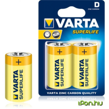 Varta 2020 - 2 db cink-szén elem SUPERLIFE D 1,5V tölthető elem