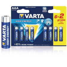 Varta alkáli elem AAA 1.5 V High Energy 8db Promotional blister (VARTA-4903SO / 4903.121.428) ceruzaelem