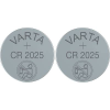 Varta CR2025 lítium gombelem, 3 V, 170 mAh, 2 db, Varta BR2025, DL2025, ECR2025, KCR2025, KL2025, KECR2025, LM2025 (6025101402)