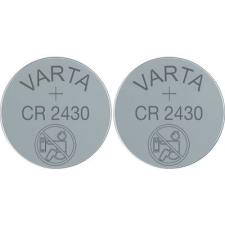 Varta CR2430 lítium gombelem, 3 V, 280 mA, 2 db, Varta BR2430, DL2430, ECR2430, KCR2430, KL2430, KECR2430, LM2430 (6430101402) gombelem