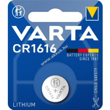 Varta gombelem CR1616 Líthium 1db/csom. gombelem