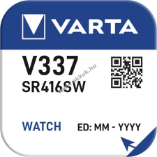 Varta gombelem, óraelem V337/SR416SW - Kiárusítás! gombelem