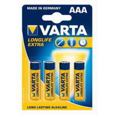 Varta Longlife Extra LR03 mikró elem AAA 4db ceruzaelem