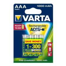 Varta Power Akku Ready2Use Micro Mikro (tölthető elem) AAA 4db/csom. 1000mAh tölthető elem