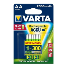 Varta Tölthető elem, AA ceruza, 2x2600 mAh, előtöltött, VARTA "Power" ceruza
