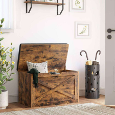 Vasagle Cipőpad, ülőláda, tárolópad, párnázattal, 76 x 48 x 40 cm bútor