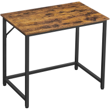 Vasagle Keskeny irodai asztal, íróasztal, rusztikus barna-fekete íróasztal