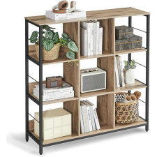 Vasagle Könyvespolc, 3 szintes, homokbarna, 30 x 100 x 103 cm bútor